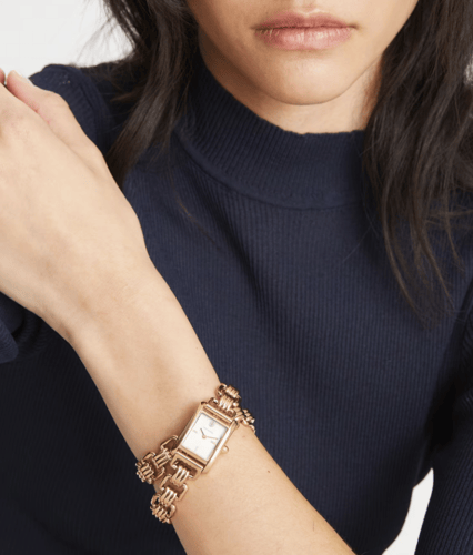 Tory Burch SMALL ELEANOR DOUBLE WRAP WATCH