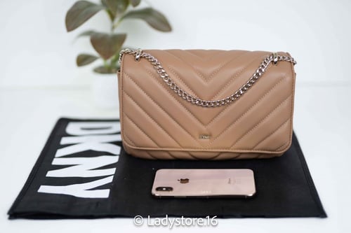 DKNY CHEVRON Leather Convertible bag