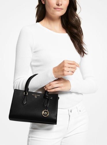 MICHAEL KORS Valerie Small Pebbled Leather Satchel
