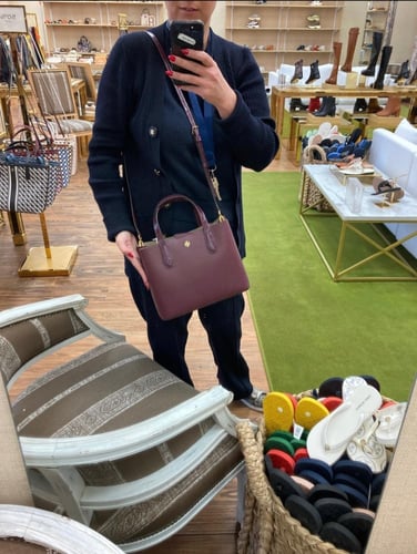 Tory Burch Burgundy Satchel