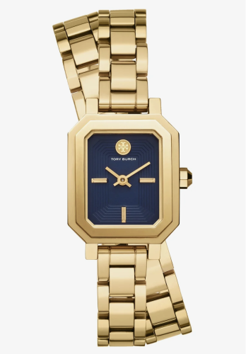 tory burch Gold and Navy Watch