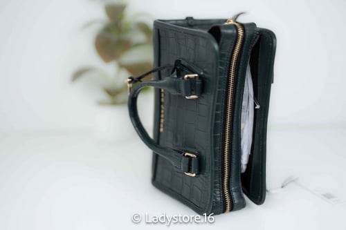 Marc Jacobs Croc Leather Bag - أخضر