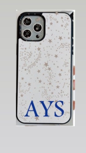 كفر جلد ابيض بطباعة نجوم