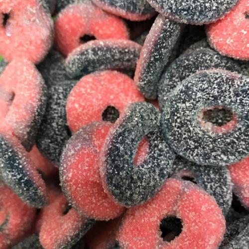 جلي الفراولة و التوت الطرئ و الحامض 100غ