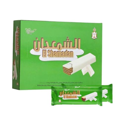 بسكويت ويفر الشمعدان مغطى ومحشو شوكولاتة بيضه الشم...