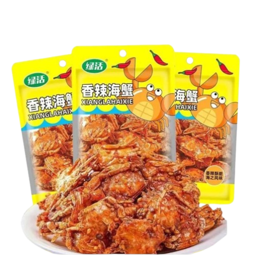 سلطعون مجفف تايلاندي مع البهارات الحارة