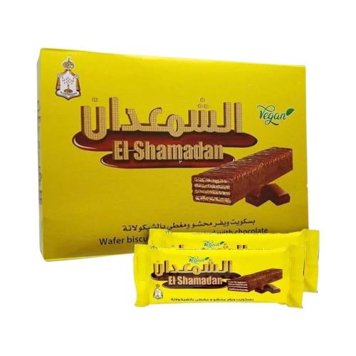 بسكويت ويفر الشمعدان مغطى ومحشو شوكولاتة الشمعدان...