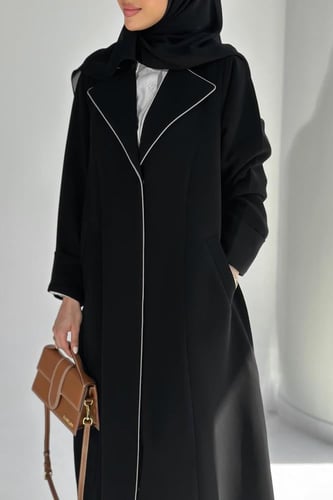 القماش كريب ملكي +طرحة