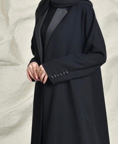 القماش كريب ملكي + تفته + طرحة