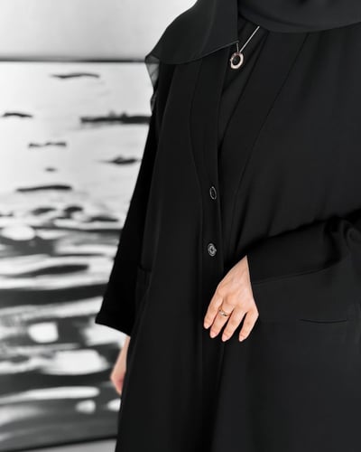 القماش كريب كوبا + طرحة