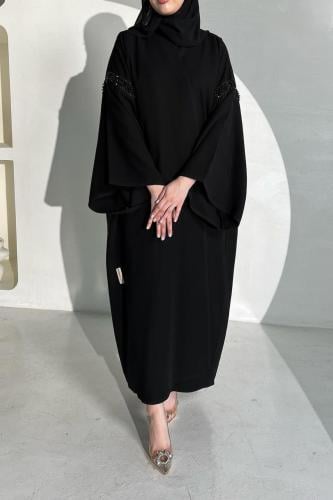 القماش كريب ملكي +طرحة