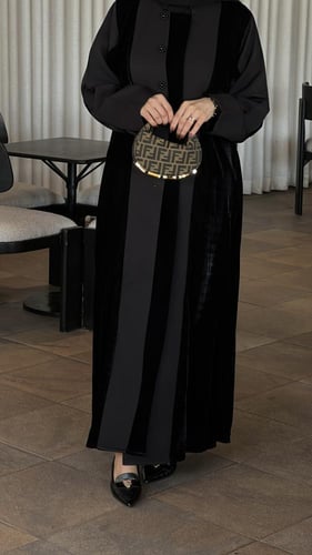 القماش مخمل + جاكار + طرحة