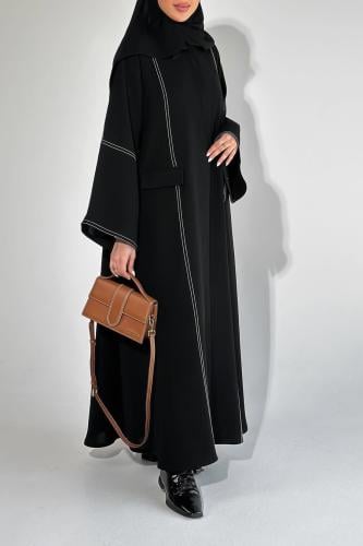 القماش كريب ملكي + طرحة