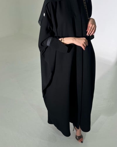 القماش كريب ملكي + طرحة