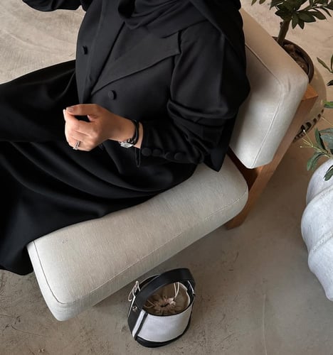 القماش كريب كوبا + طرحة