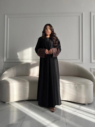 عباية شامواهـ شتوي مع أكمام كشميري