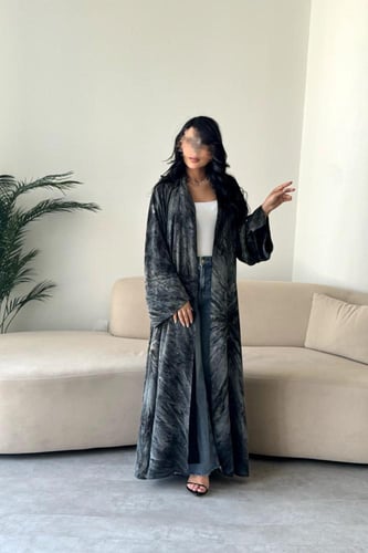 عباية توليب – شيفون مبطن ربع كلوش