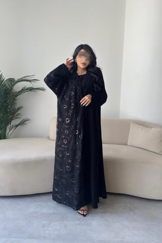 عباية شيخة – كريب ملكي ربع كلوش