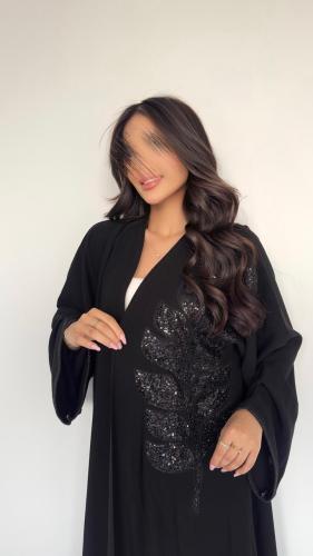 عباية سوار – كريب فاخر ربع كلوش