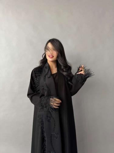 عباية فيلورا – كريب ملكي نص كلوش