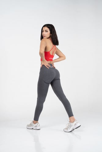 BLACK SPECKLED CURVE LEGGINGS