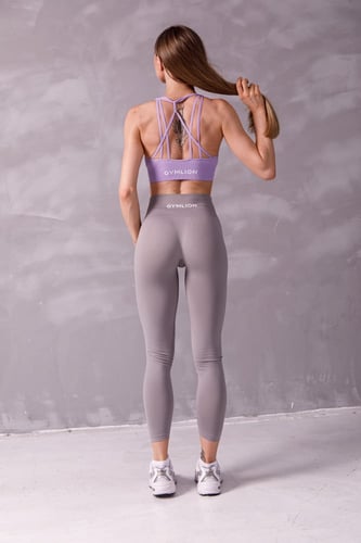 Light Grey SOLID SEAMLESS LEGGINGS