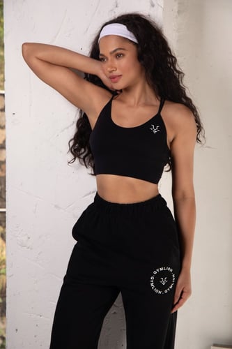 BLACK POWER SEAMLESS BRA