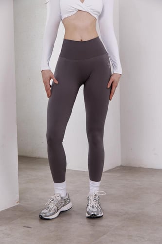 Charcoal SOLID SEAMLESS LEGGINGS
