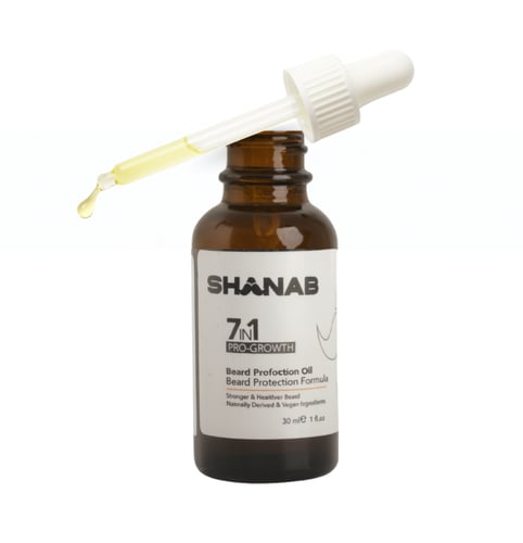 زيت شنب لتغذية وتقوية اللحية والشعر 7 في 1 - SHANA...