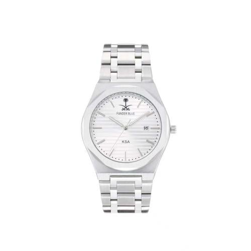 ساعة فندربلو رجالي بسير الستيل ميناء ابيض
