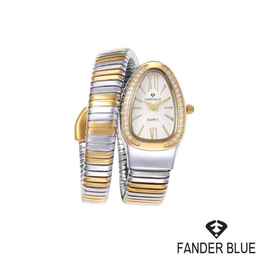 ساعة فندربلو نسائي بسير الستيل لونين ميناء ابيض ثع...