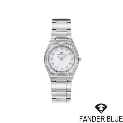 ساعة فندريلو نسائي بسير الستيل ميناء ابيض