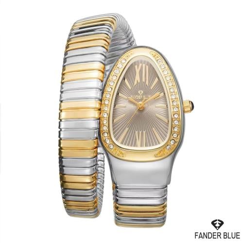 Women's Finderblow watch with steel strap, two col...