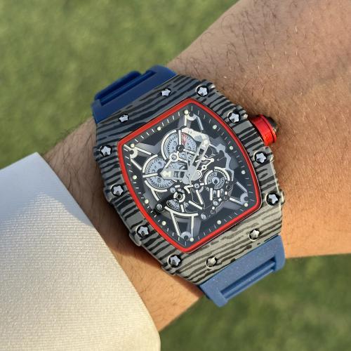 ساعة فندربلو رجالي ربل كحلي