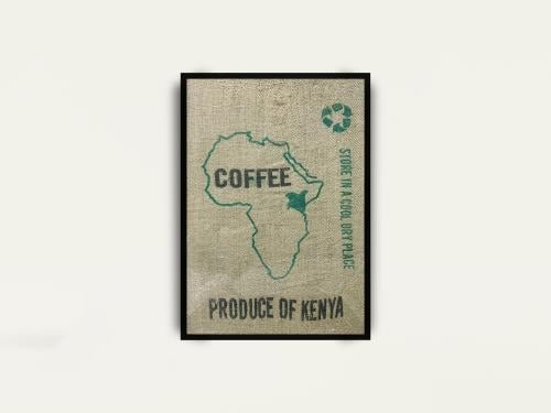 لوحة قماش خيش كيني