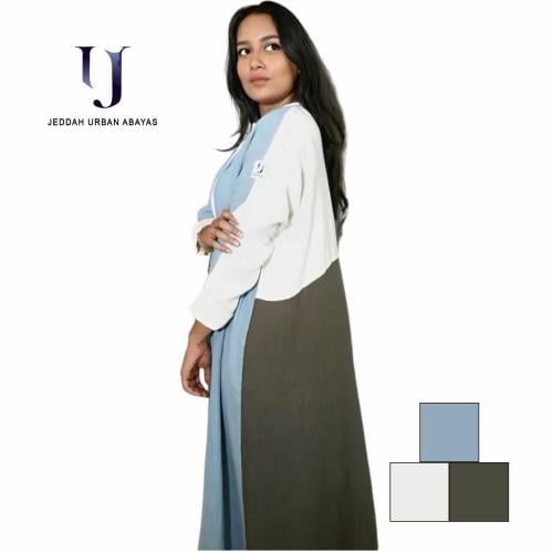 Linen abaya, natural washed