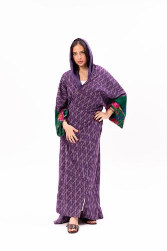 Girl's Shalabiya abaya - purple color