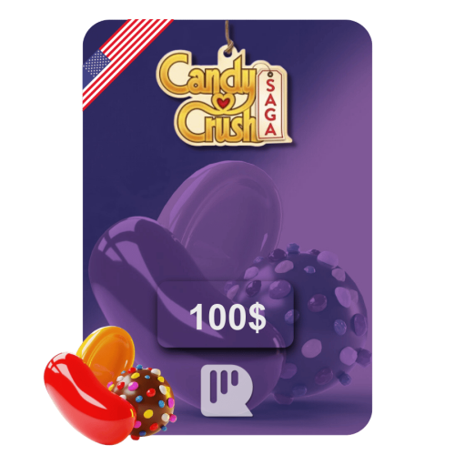 بطاقة كاندي كراش ساغا – 100 دولار