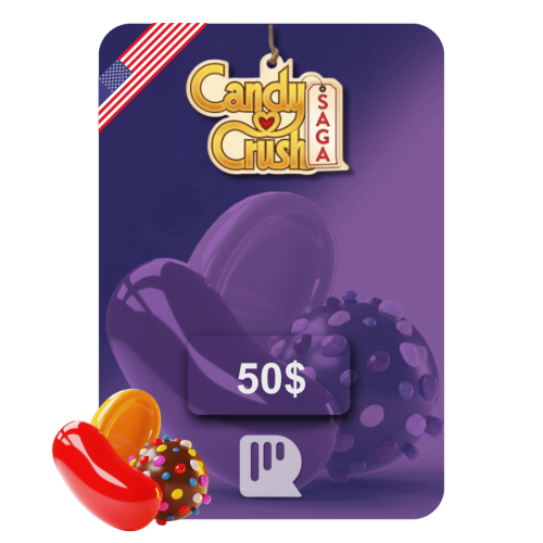 بطاقة كاندي كراش ساغا – 50 دولار
