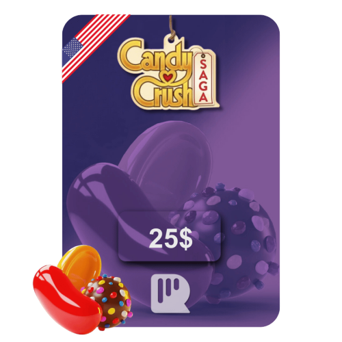 بطاقة كاندي كراش ساغا – 25 دولار