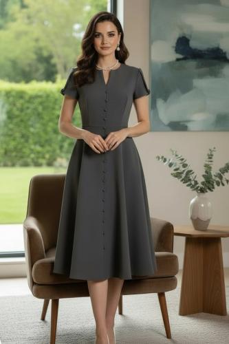 فستان رمادي | GREY DRESS