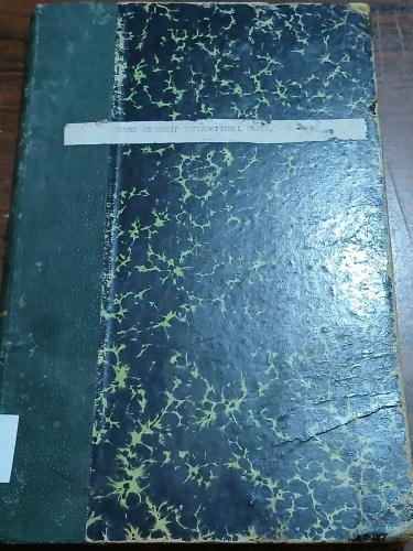 repetitons ecrites de droit international trive (E...