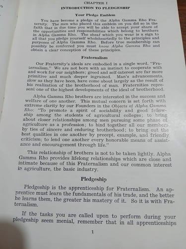 the pledge manual of alpha gamma roh (E4)