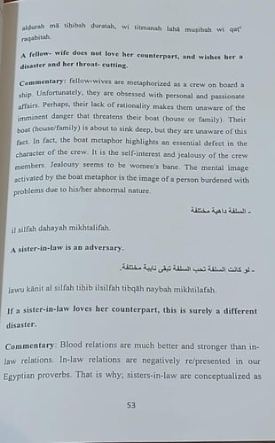 men and women in egyptian and american proverbs (E...