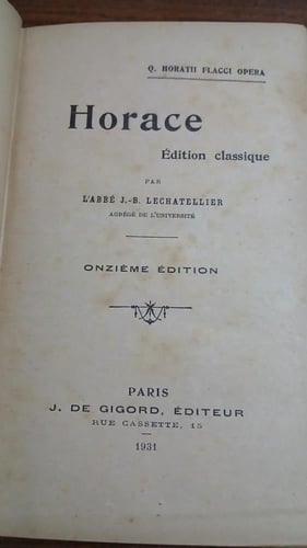 horace edition classique (T8)