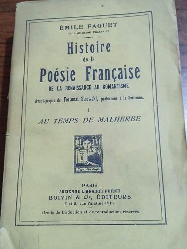 (E3)histoire de la poesie francaise
