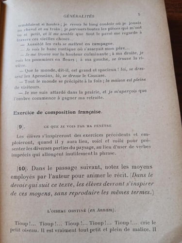 exercices de langue et de style francais (P5)