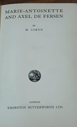 marie antoinette and axel de fersen (E16)