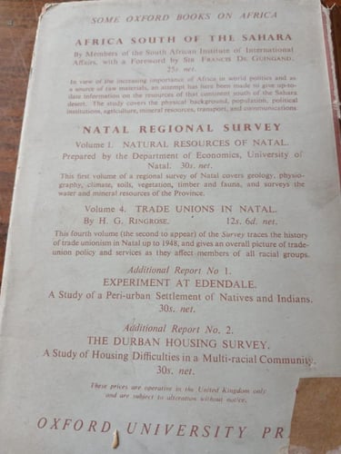 the peoples and policies of south Africa (P1)