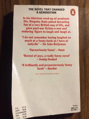 lucky Jim- Kingsley Amis (Q6)